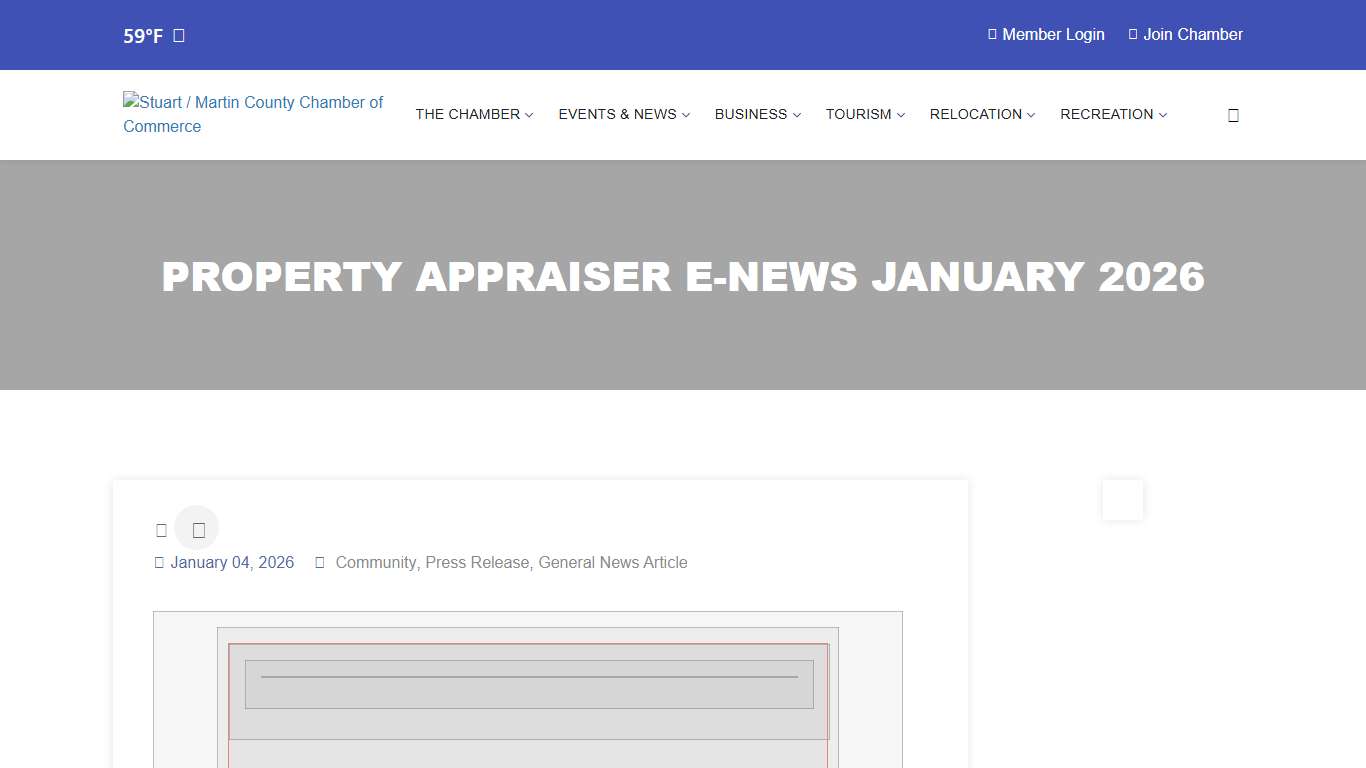 Property Appraiser E-News January 2026 - News